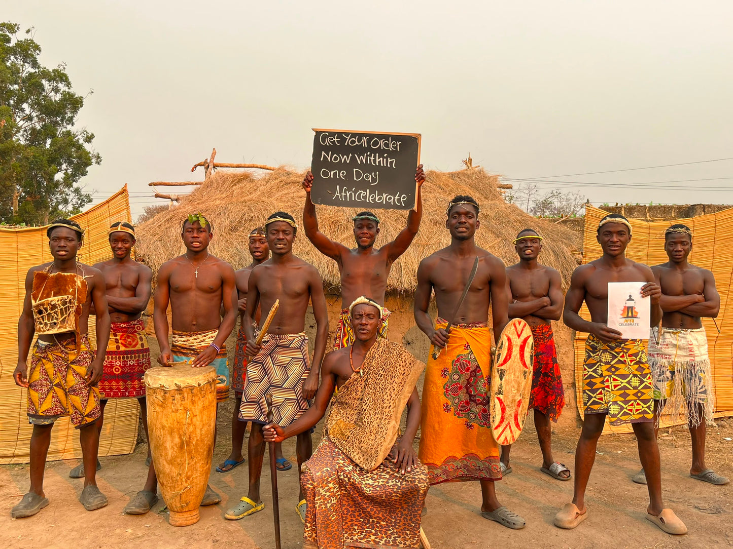 Traditional African Village Video – Drummers & Chief Blessing